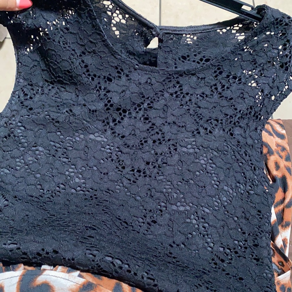 Casual black dress